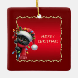 Ornamento Natal de Férias Negras