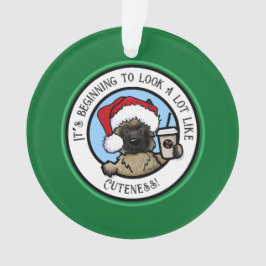 Ornamento Natal do Café KiniArt Cairn Terrier