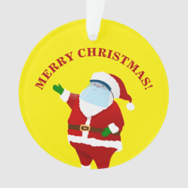 Ornamento Natal do Covid feliz