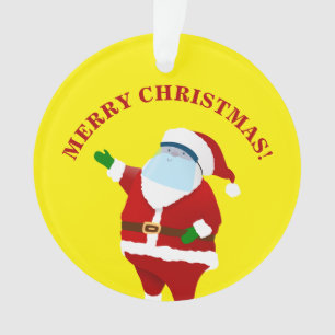 Ornamento Natal do Covid feliz