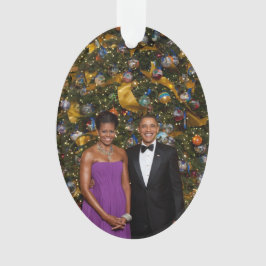 Ornamento Natal do Presidente Barack Obama e Michelle