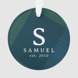 Ornamento Natal elegante da xadrez clássica