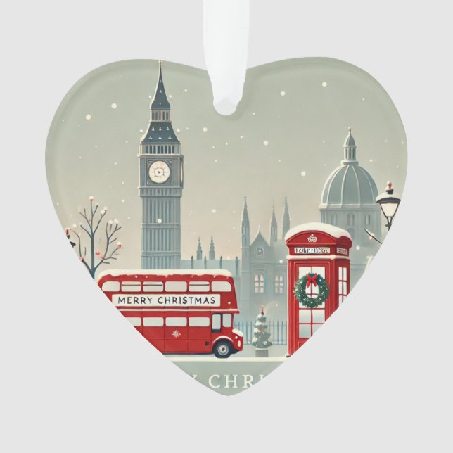 Ornamento Natal em Londres | Big Ben & Festive London (Frente)