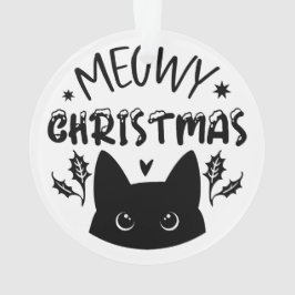 Ornamento Natal Felino: Gato Festivo
