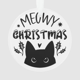 Ornamento Natal Felino: Gato Festivo