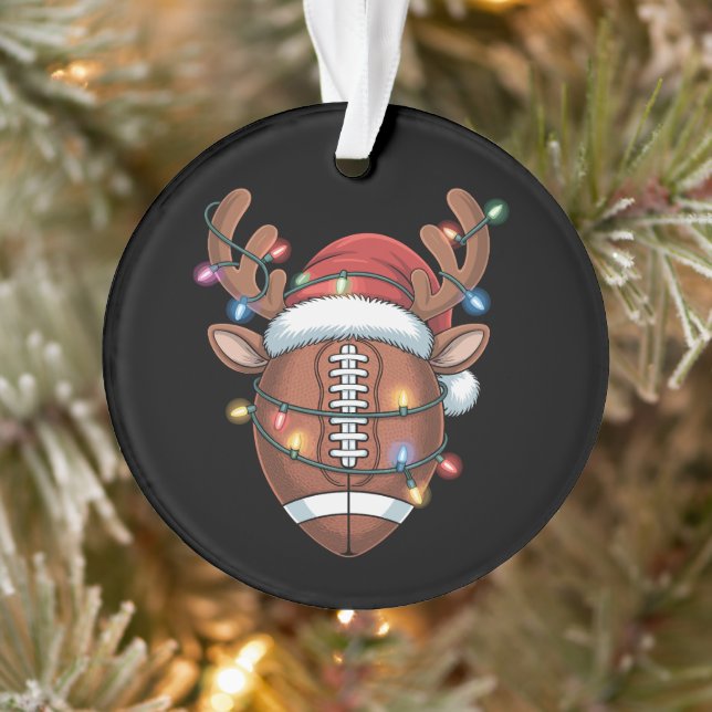 Ornamento Natal Futebol de Santa Hat Esportivo Xmas (Árvore)