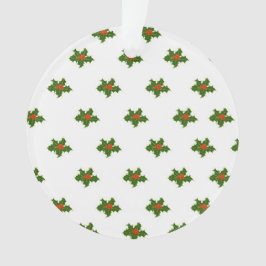 Ornamento Natal Holly Pattern