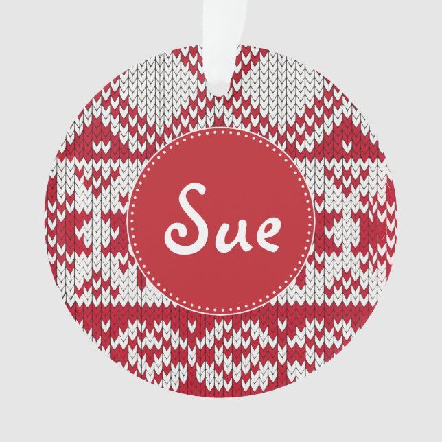 Ornamento Natal Knit (Frente)