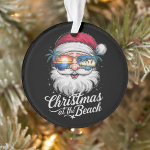 Ornamento Natal na Praia Férias de Verão no Havaí