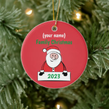 Ornamento - Natal Personalizado da Família (adicio