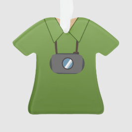 Ornamento Natal personalizado do Shutterbug do fotógrafo