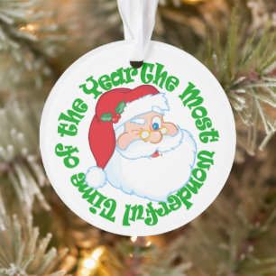 Ornamento Natal Personalizado para Crianças do Papai Noel