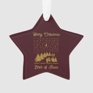 Ornamento Natal religioso, Nascimento de Jesus