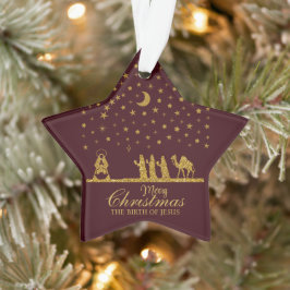 Ornamento Natal religioso, Nascimento de Jesus, Três Rei