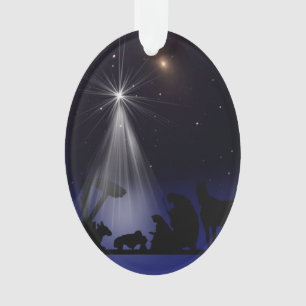 Ornamento Natal, religioso, natividade, estrelas