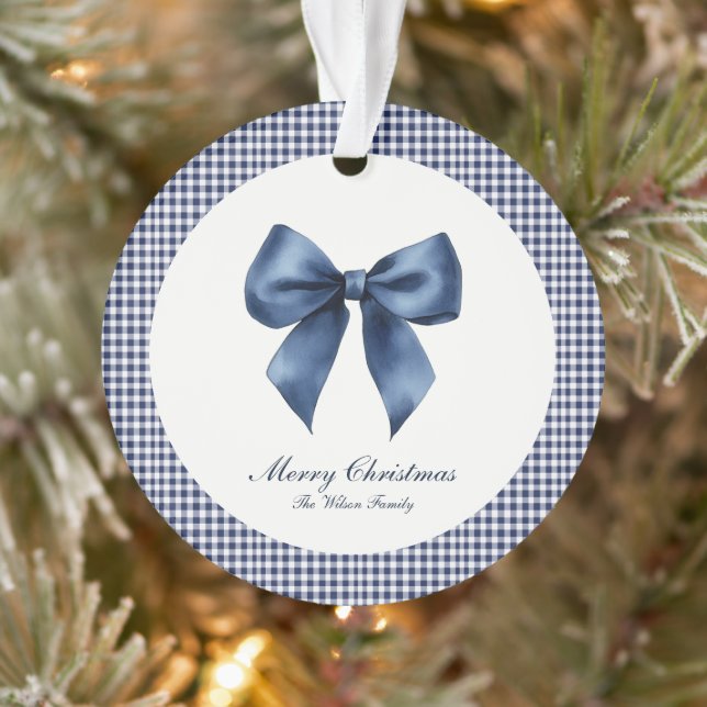 Ornamento Natal Tradicional do Nó Azul (Árvore)