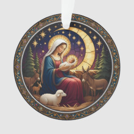 Ornamento Nativity Christmas Ornament – Double-Sided