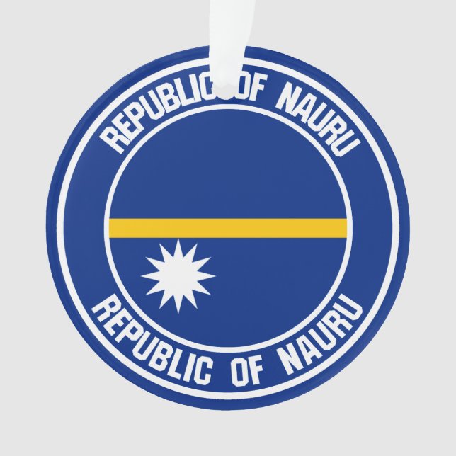 Ornamento Nauru Round Emblem (Frente)