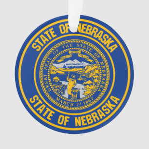 Ornamento Nebraska Round Emblem