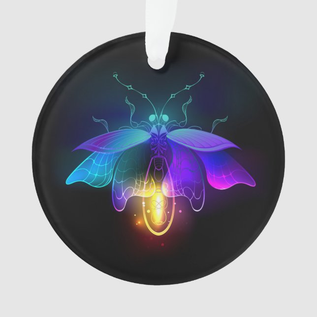 Ornamento Neon Firefly a preto (Frente)