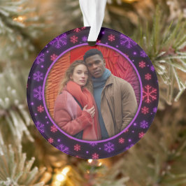 Ornamento Neon Snowflakes