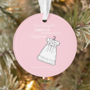 Ornamento Neta, palhaço de batismo personalizado a rosa