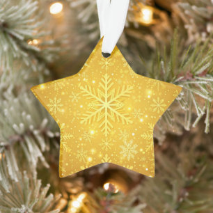Ornamento Neve Dourada
