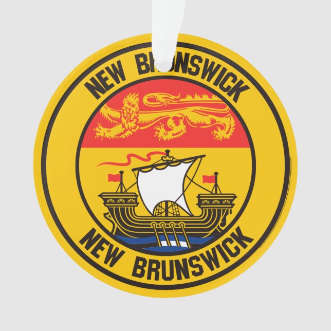 Ornamento New Brunswick Round Emblem (Frente)