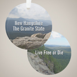 Ornamento New Hampshire Granite State Live Free or Die Photo