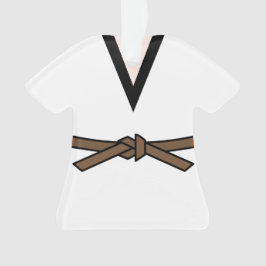 Ornamento Ninja No Treinamento Brown Belt Personalizado