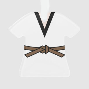 Ornamento Ninja No Treinamento Brown Belt Personalizado