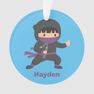 Ornamento Ninja pequeno bonito com a decoração da sala dos