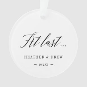 Ornamento No Último Casamento Personalizado / Novo Ornament
