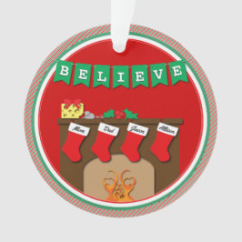 Ornamento Noite Antes Do Natal Beijar Ratos ・ 4 Meias