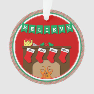 Ornamento Noite Antes Do Natal Beijar Ratos ・ 4 Meias