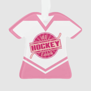 Ornamento Nome e Número do Treinador de Hockey