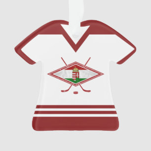Ornamento Nome e número Jersey Hungria Logotipo Ornament