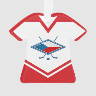 Ornamento Nome e número Jersey República Checa Logotipo Orna
