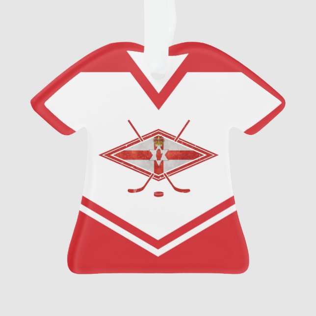 Ornamento Nome & Número Jersey Norte Irlanda Ornament (Frente)