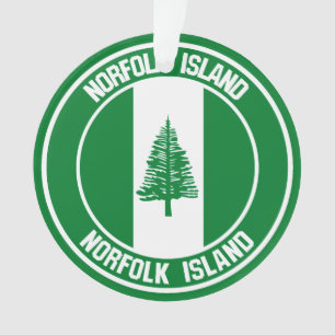 Ornamento Norfolk Island Round Emblem