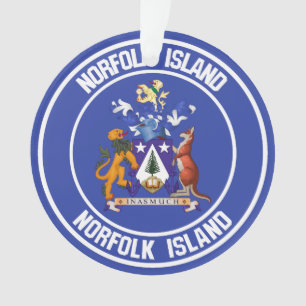 Ornamento Norfolk Island Round Emblem