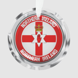 Ornamento Norte Ireland Round Emblem