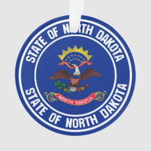 Ornamento North Dakota Round Emblem