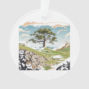 Ornamento Northumberland National Park Sycamore Gap Tree