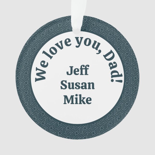 Ornamento Nós te amamos, Pai! (Frente)