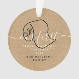Ornamento Nossa primeira foto de férias global juntas