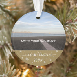 Ornamento Nossa primeira foto de Natal