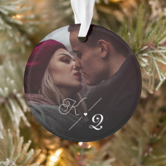 Ornamento Nossa Primeira Foto Mínima Clássica de Natal