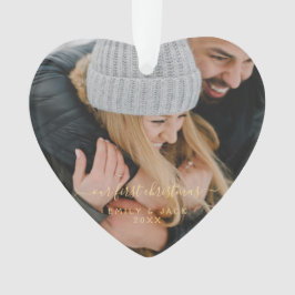 Ornamento Nossa Primeira Mão De Natal Letrou Foto