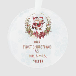 Ornamento Nossa Primeira Poinsettia De Natal Flocos De Neve